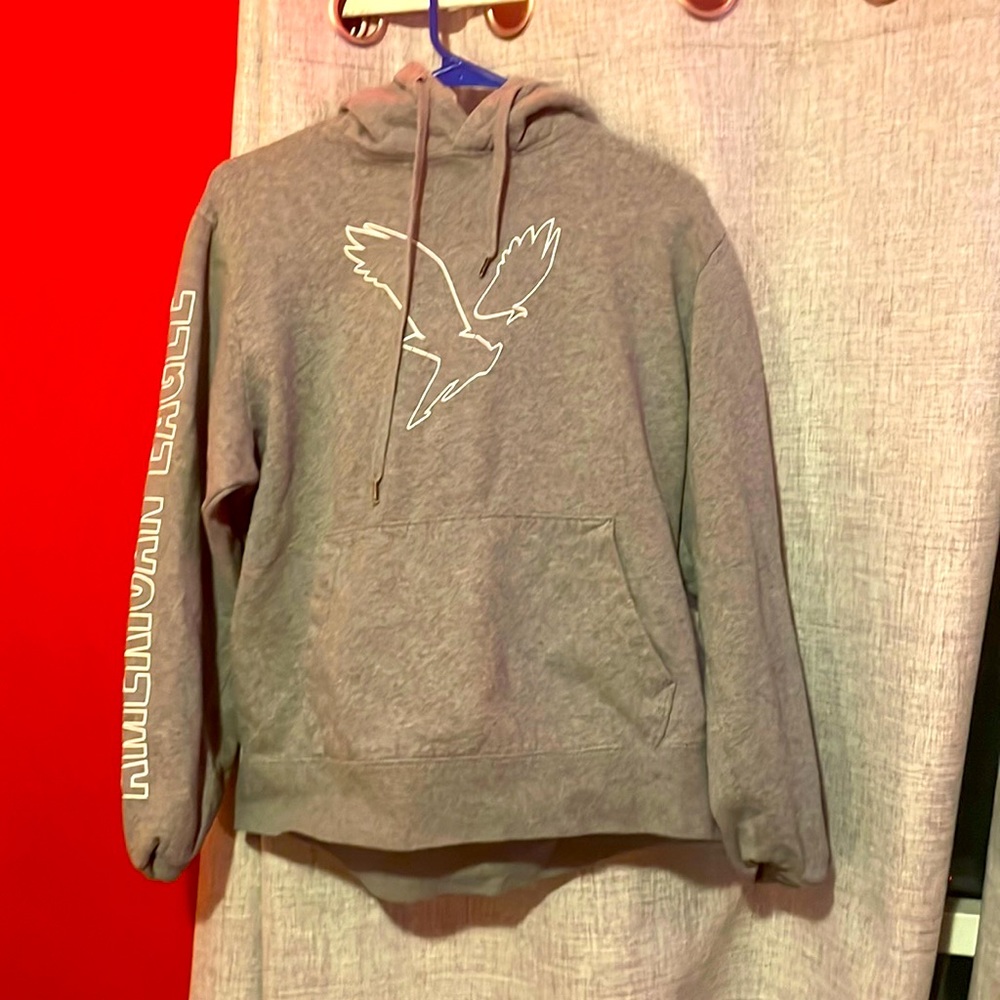 American eagle gray hoodie